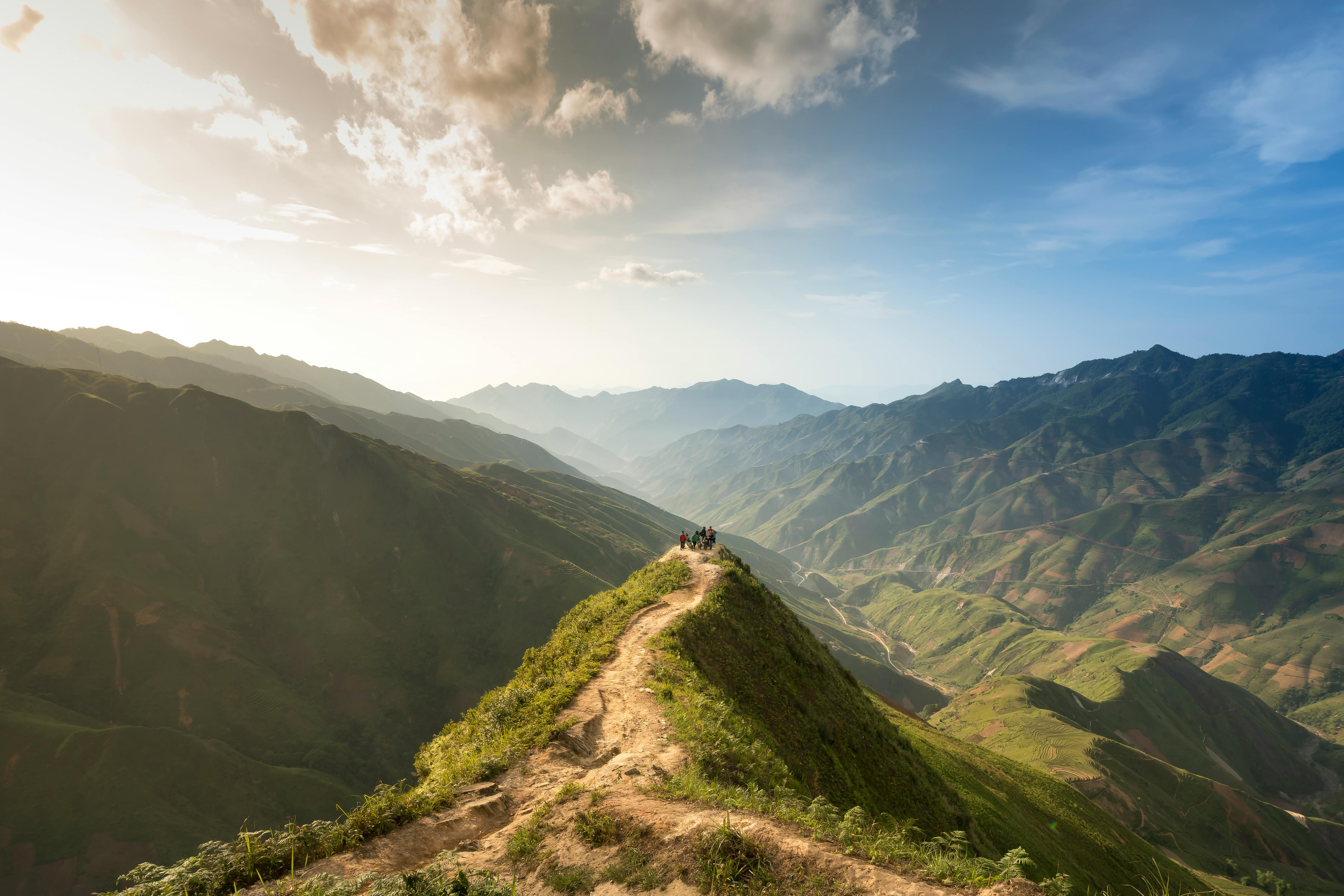 montañas al amanecer