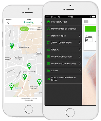 Pantalla de Servicio de alertas de Ruralvía
